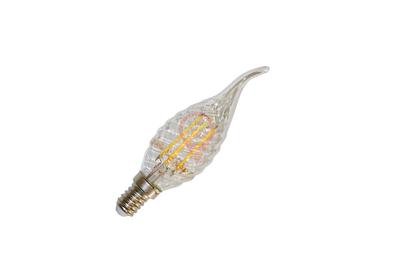 Ampoule LED - 4W Filament E14 Twist Bougie Flamme Blanc