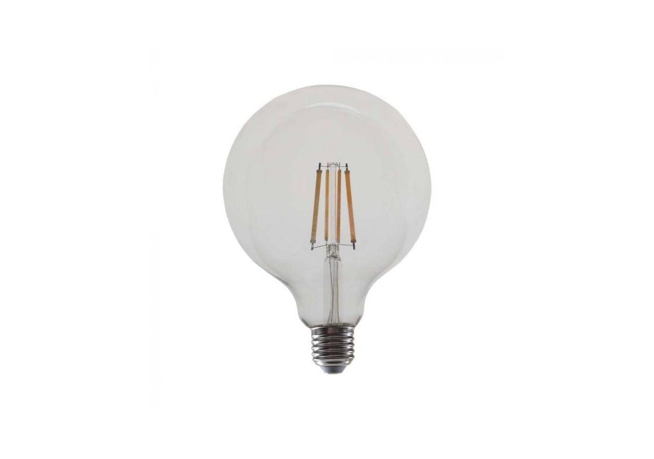 Ampoule LED - 12,5W Filament E27 G125 Couvercle Transparent 4000K