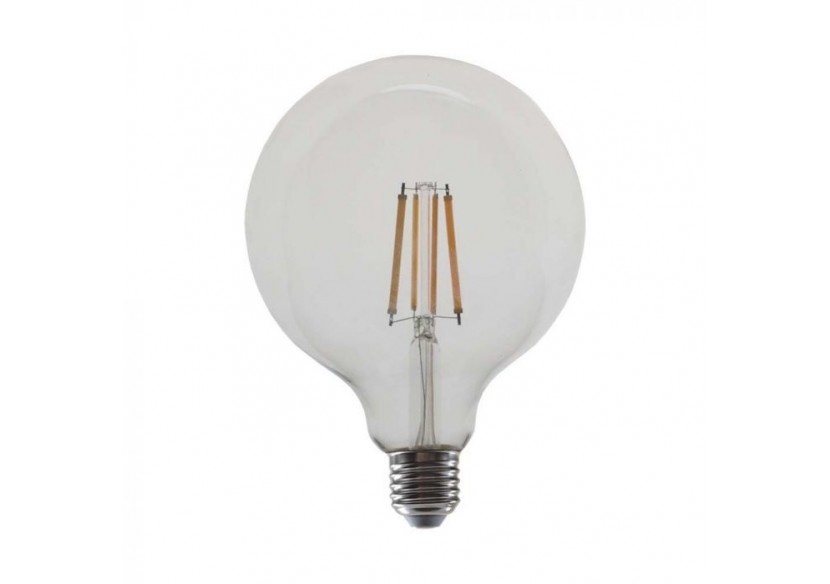 Ampoule LED - 12,5W Filament E27 G125 Couvercle Transparent 4000K
