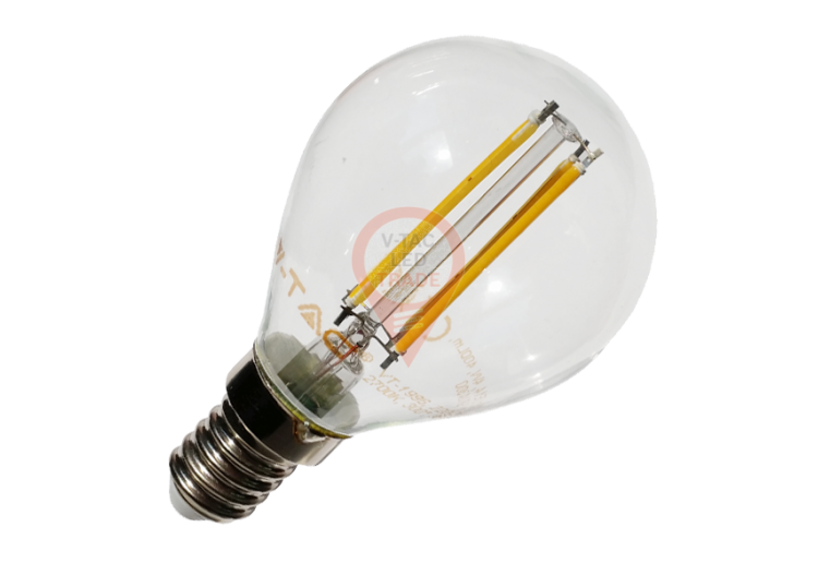Ampoule LED à Filament - 4W E14 P45 Blanc Naturel