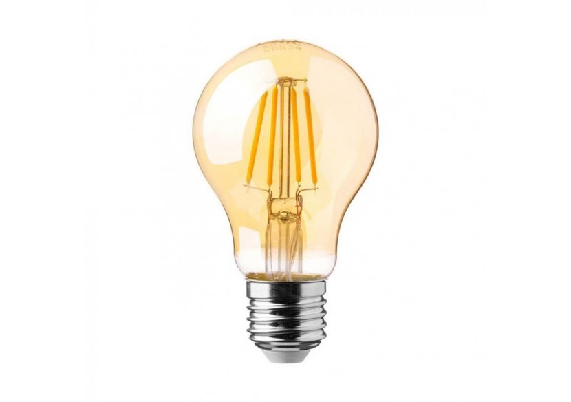 Ampoule LED - 12,5W Filament E27 A70 Cache Ambre 2200K