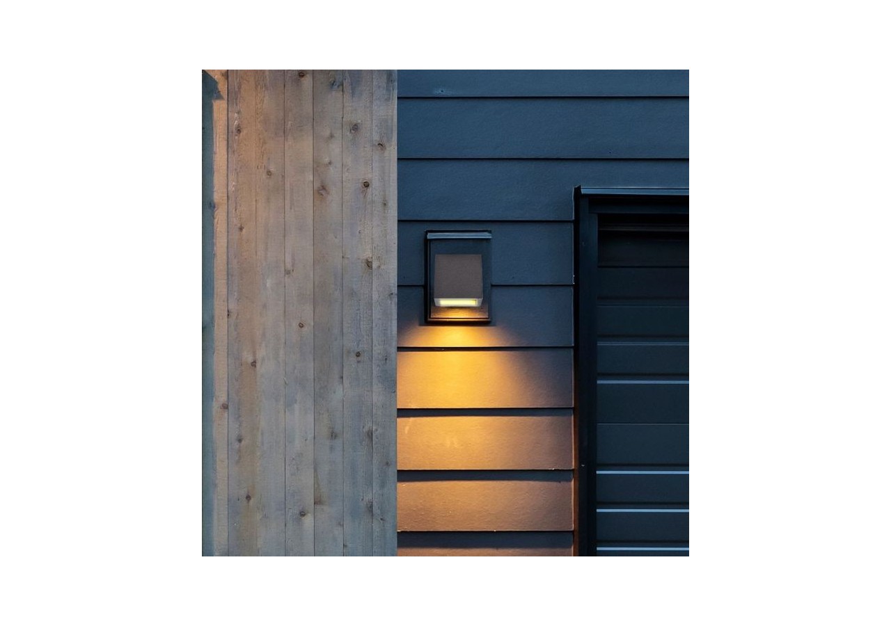 Applique LED G9 Béton Carrée Gris Clair