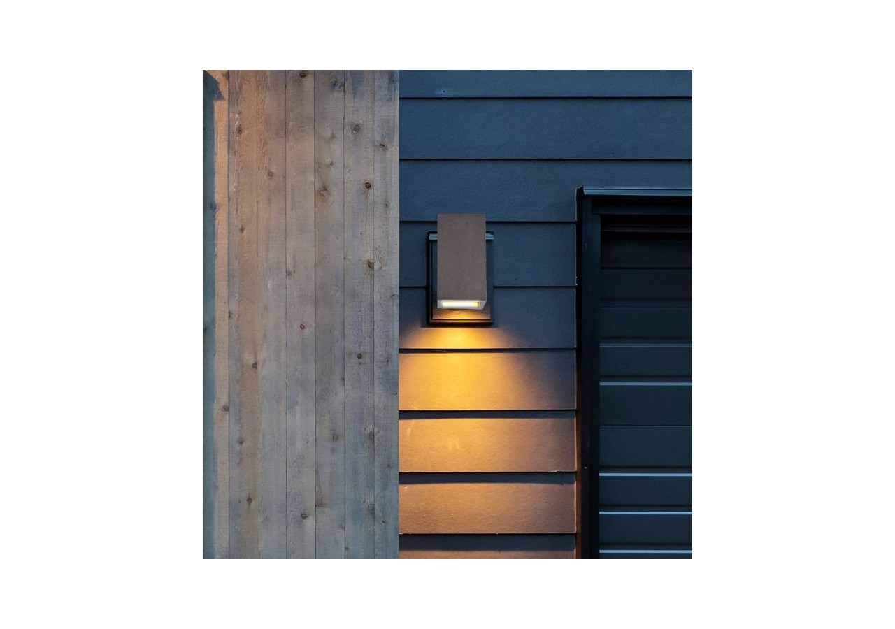 2 x Applique LED G9 Béton Gris Clair