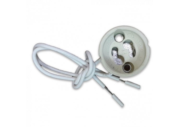 Support de lampe en céramique GU10 avec câble en silicone