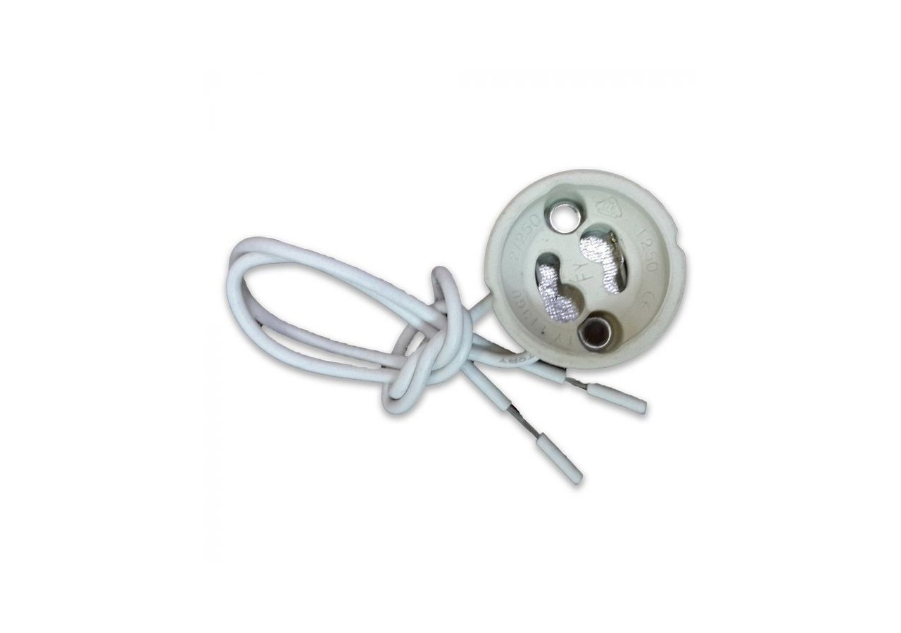 Support de lampe en céramique GU10 avec câble en silicone