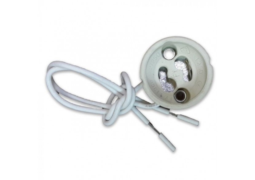 Support de lampe en céramique GU10 avec câble en silicone