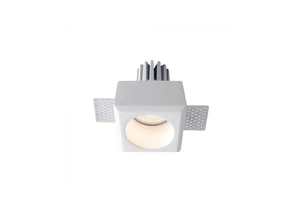 Raccord GU10 Gypse Rond Blanc