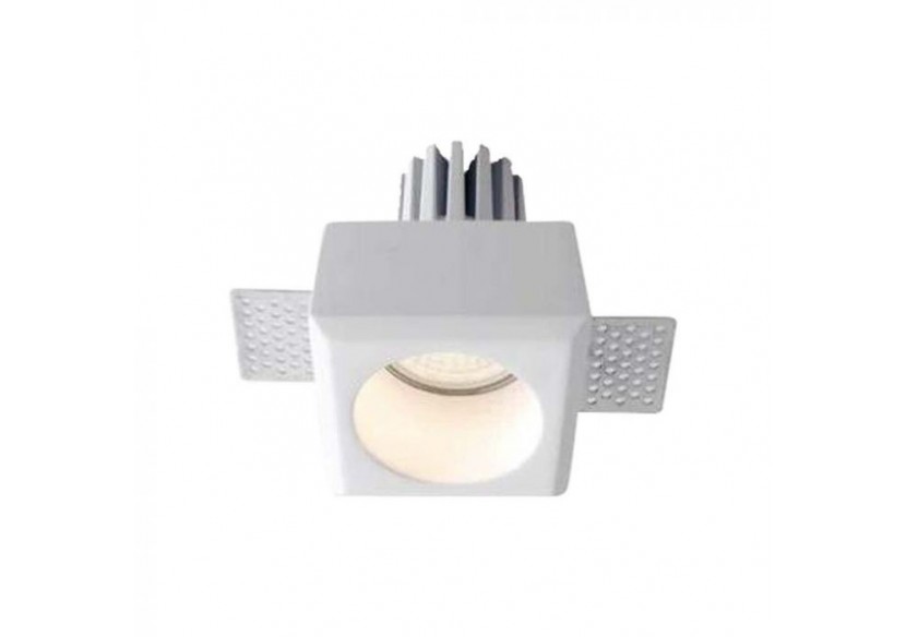 Raccord GU10 Gypse Rond Blanc