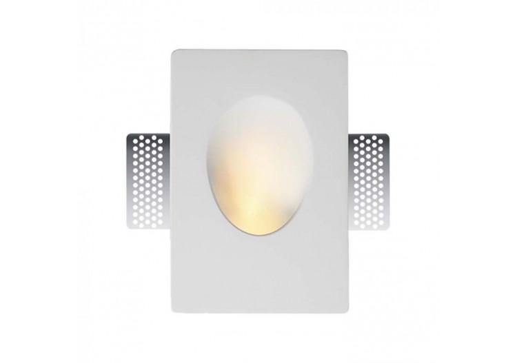 Raccord GU10 Gypse Rond Blanc