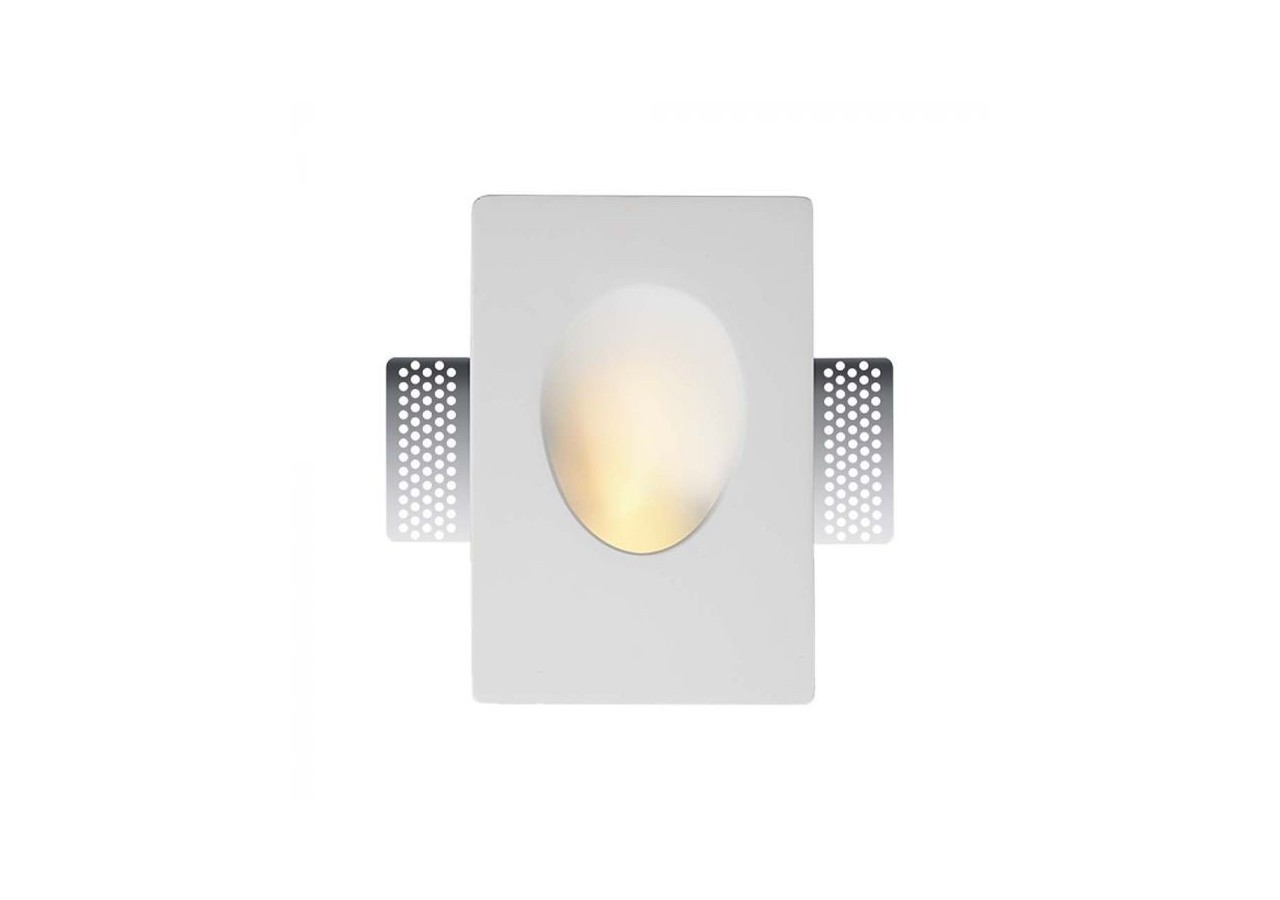 Raccord GU10 Gypse Rond Blanc