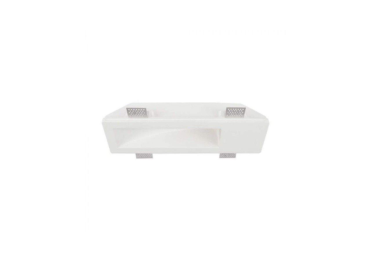 Raccord GU10 en plâtre blanc