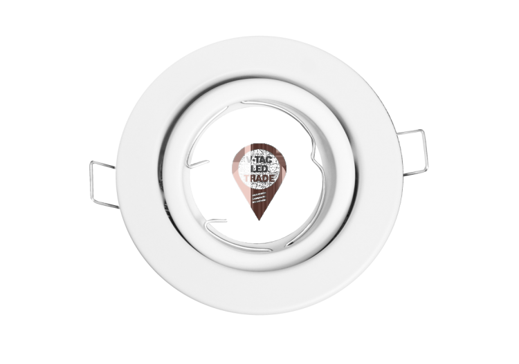 Raccord pour Spots GU10 - Rond Orientable Blanc