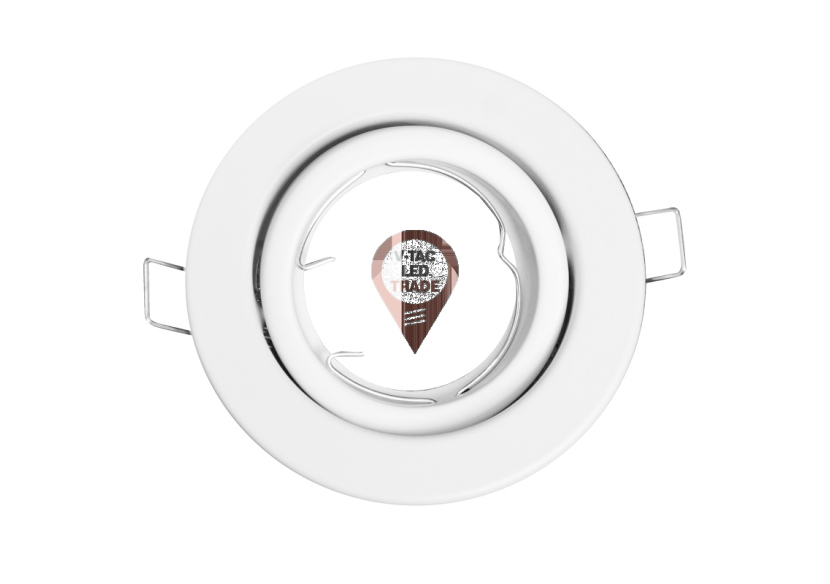 Raccord pour Spots GU10 - Rond Orientable Blanc