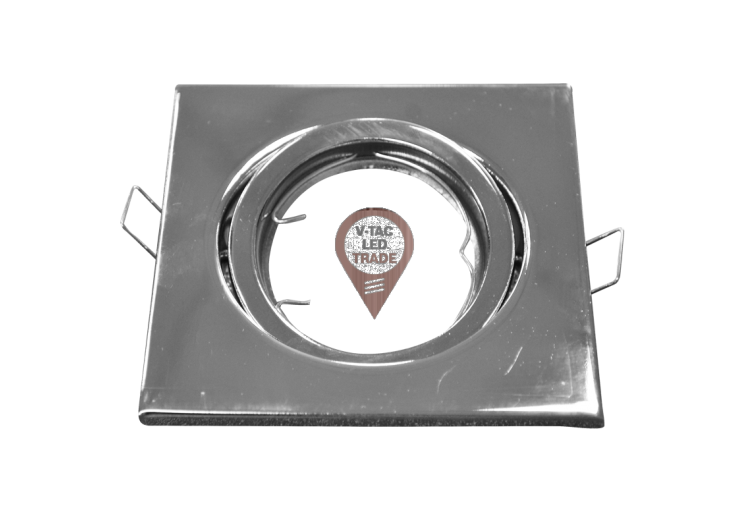 Raccord pour Spots GU10 - Carré Chrome