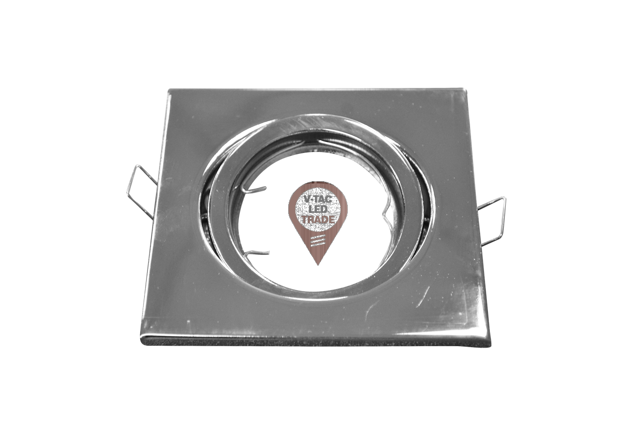 Raccord pour Spots GU10 - Carré Chrome