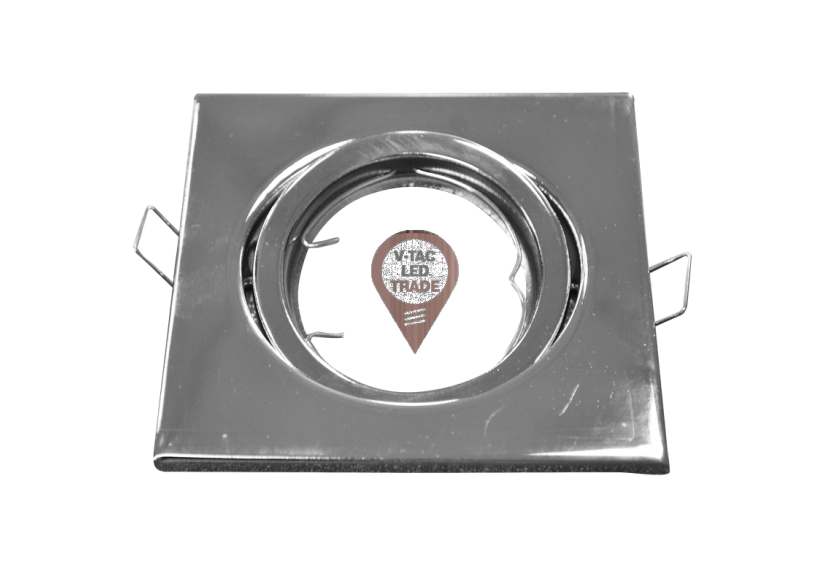 Raccord pour Spots GU10 - Carré Chrome