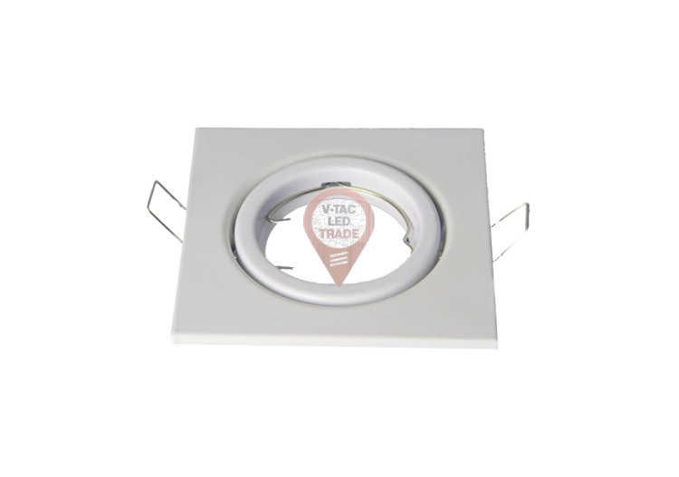 Raccord pour Spots GU10 - Carré Orientable Blanc