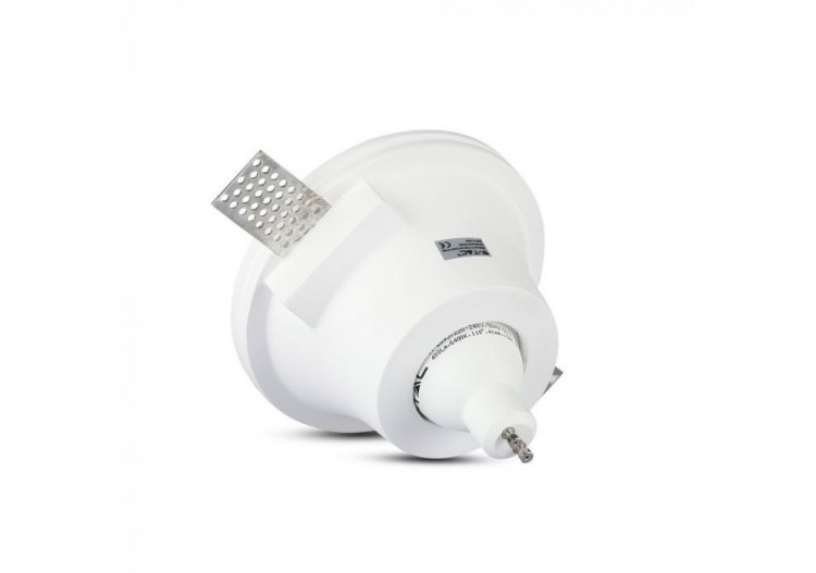 Raccord GU10 Rond Gypse Blanc Profond Ф132