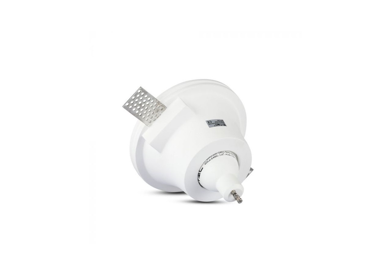 Raccord GU10 Rond Gypse Blanc Profond Ф132