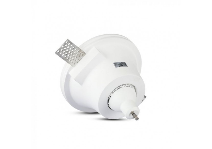 Raccord GU10 Rond Gypse Blanc Profond Ф132