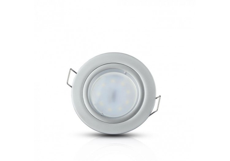 Raccord GU10 Rond Gris Argenté