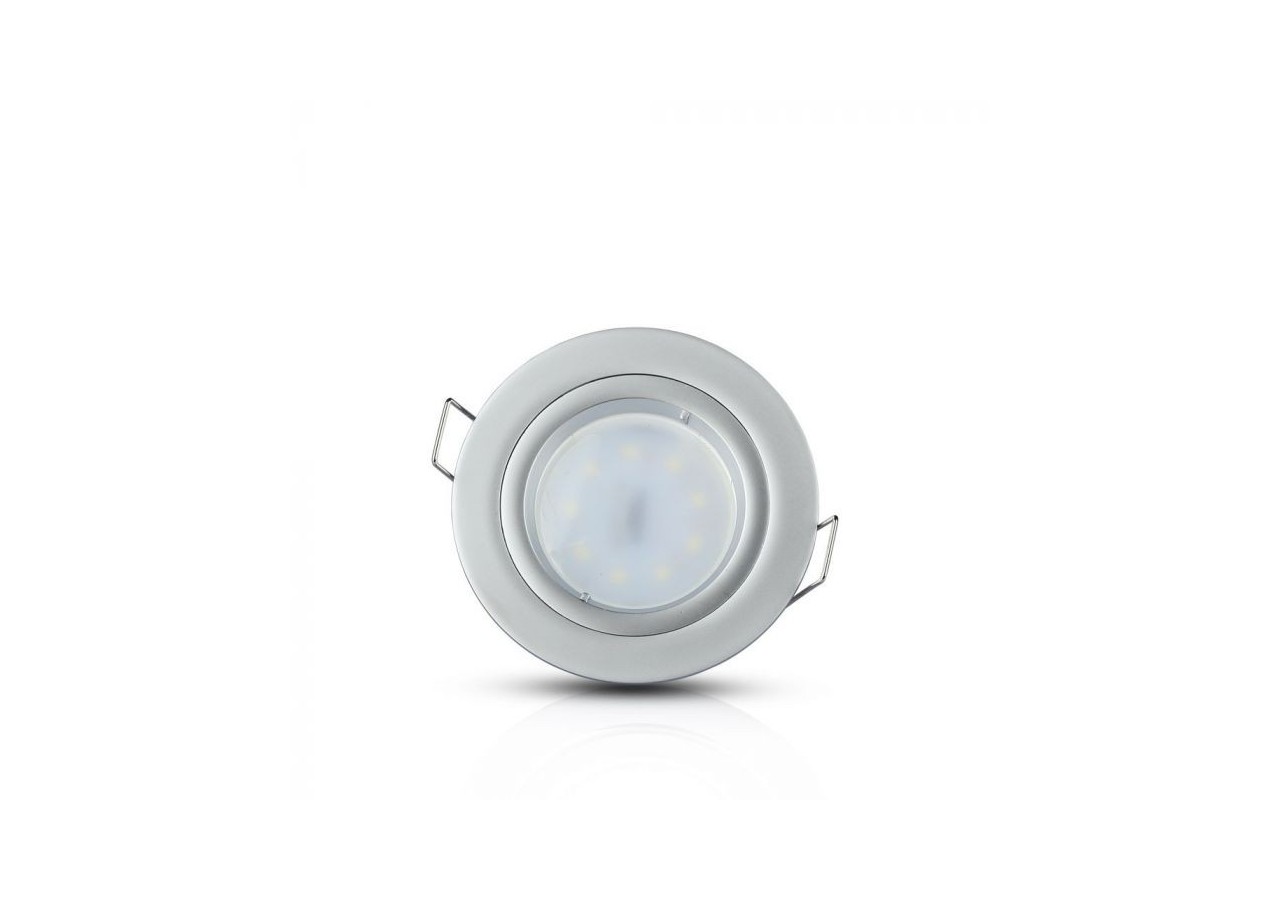Raccord GU10 Rond Gris Argenté