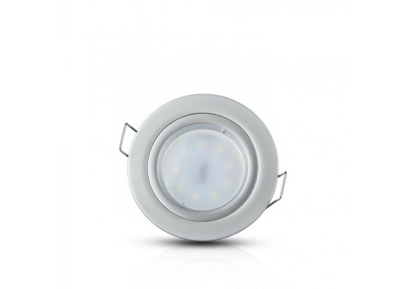 Raccord GU10 Rond Gris Argenté