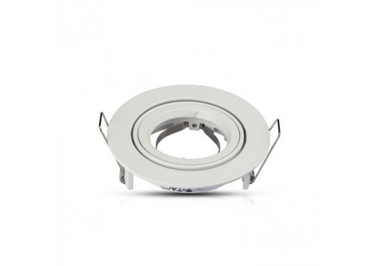 Raccord GU10 Rond Blanc
