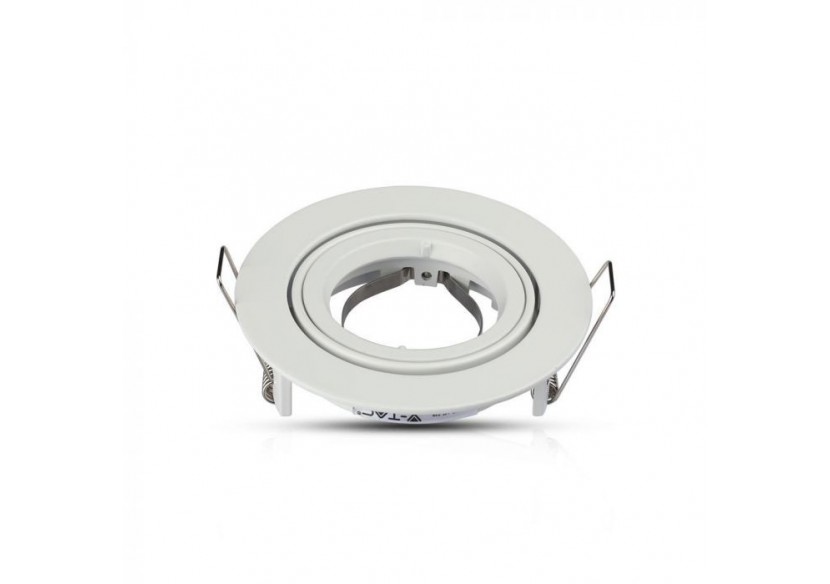 Raccord GU10 Rond Blanc