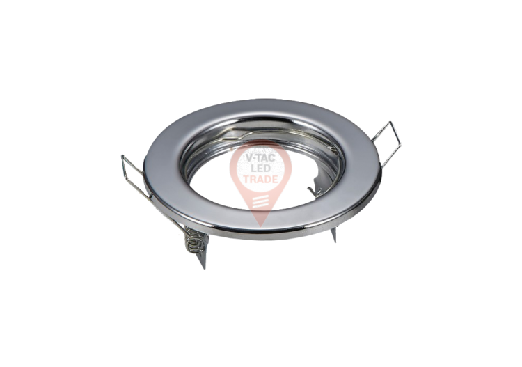 Raccord pour spot rond GU10 chromé 2 pièces/boîte