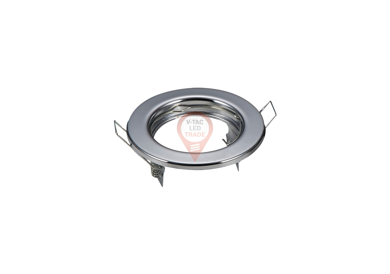 Raccord pour spot rond GU10 chromé 2 pièces/boîte