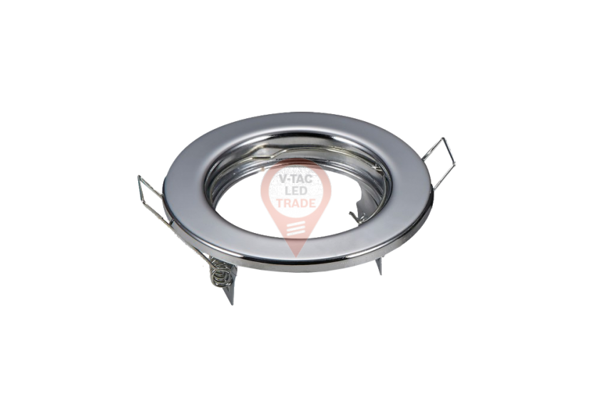 Raccord pour spot rond GU10 chromé 2 pièces/boîte