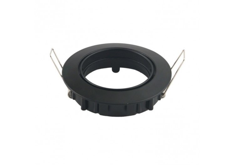 Raccord GU10 Rond Mobile Noir