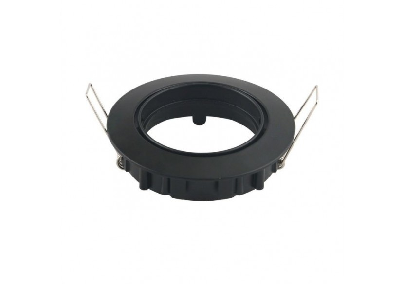 Raccord GU10 Rond Mobile Noir