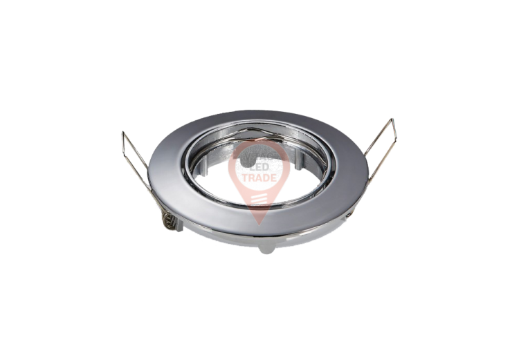 Raccord GU10 Rond Mobile Chrome