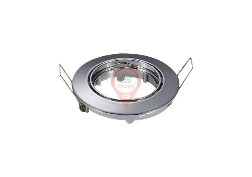 Raccord GU10 Rond Mobile Chrome