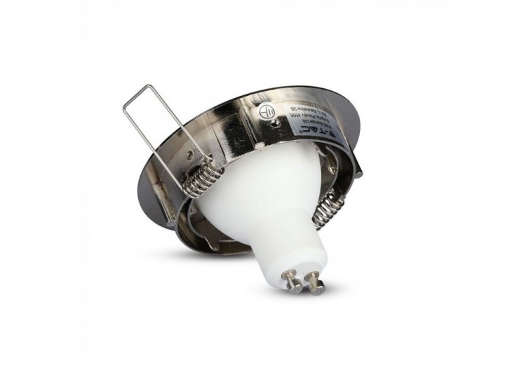 Raccord pour Spots GU10 - Rond Orientable Nickel Satiné