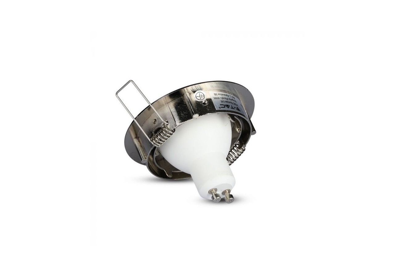 Raccord pour Spots GU10 - Rond Orientable Nickel Satiné