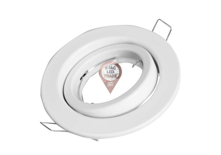 Raccord pour Spots GU10 - Rond Orientable Blanc