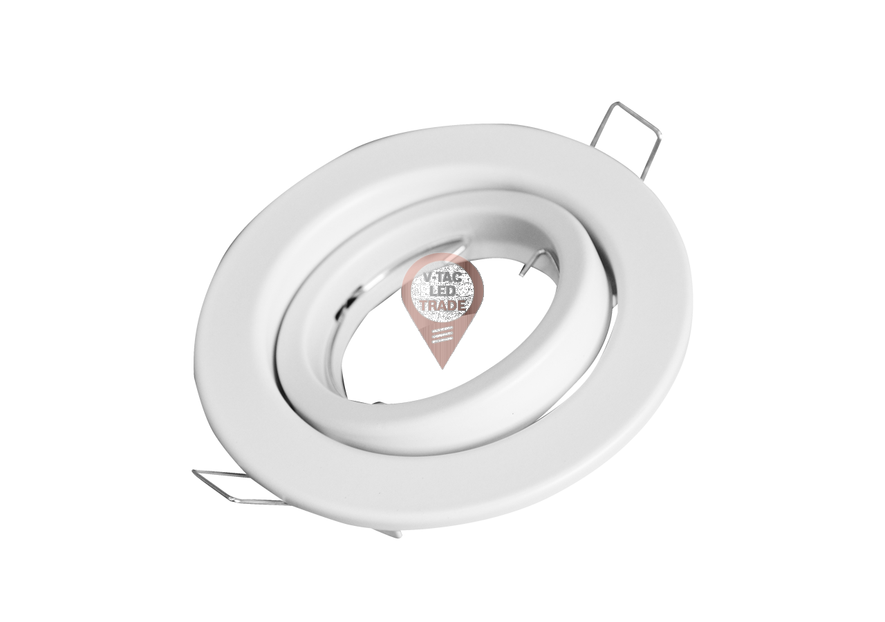 Raccord pour Spots GU10 - Rond Orientable Blanc