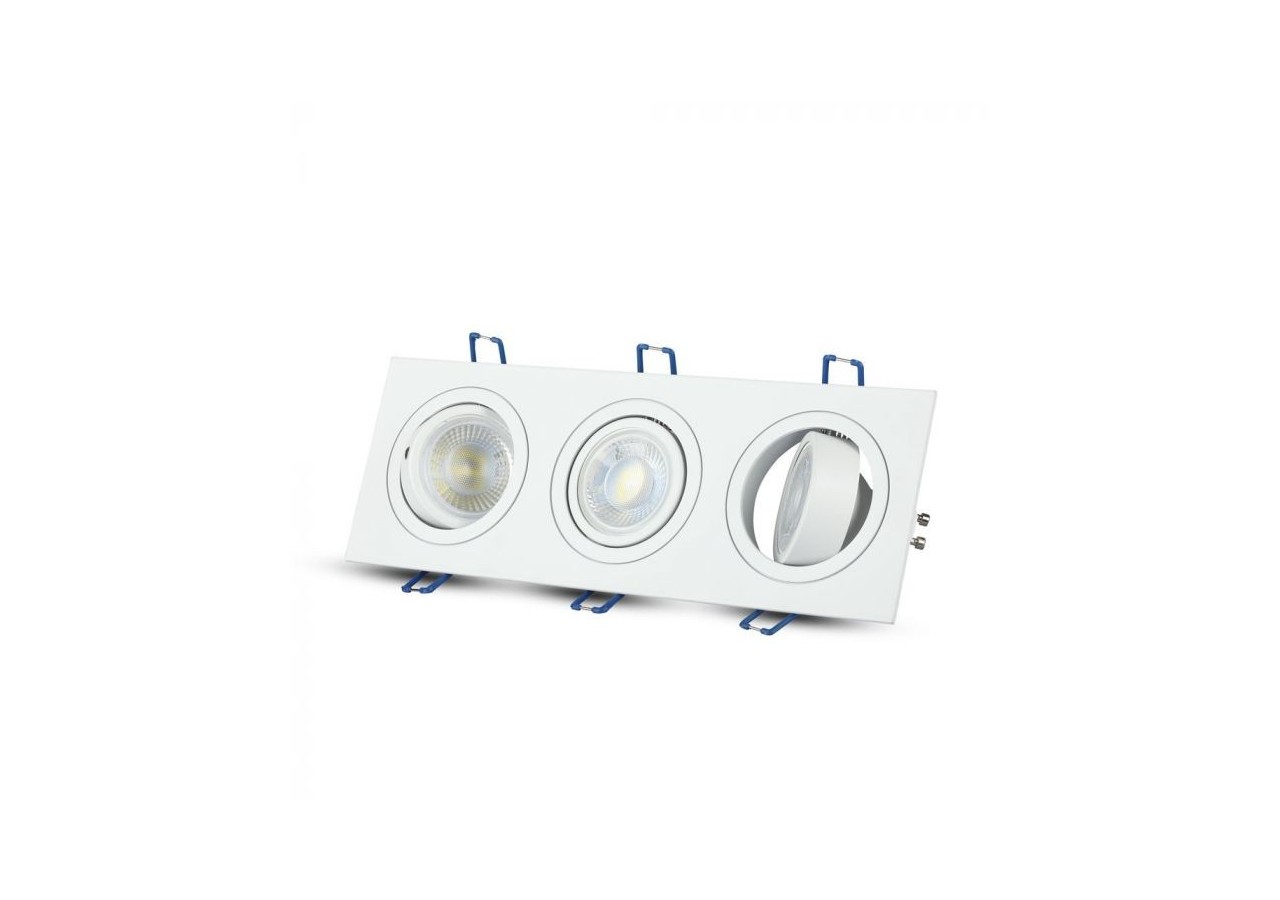 Brosse carrée à raccord 3 * GU10