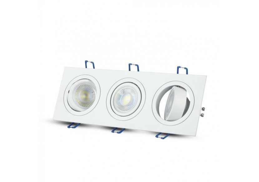 Brosse carrée à raccord 3 * GU10