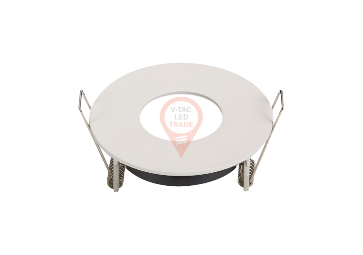 Raccord GU10 Mat Rond Blanc