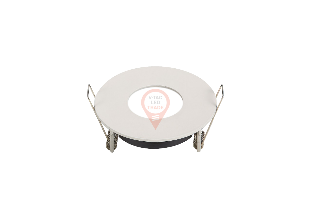 Raccord GU10 Mat Rond Blanc