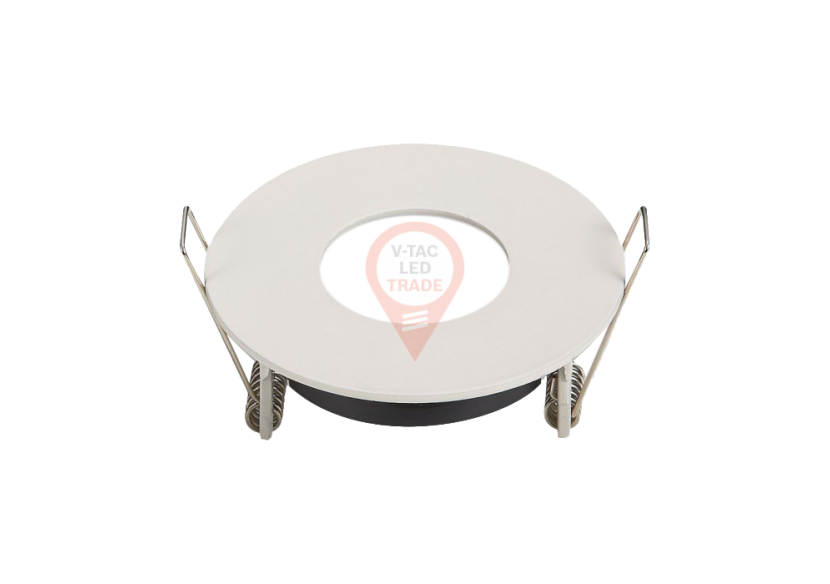 Raccord GU10 Mat Rond Blanc