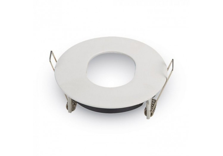 Raccord GU10 Mat Rond Blanc