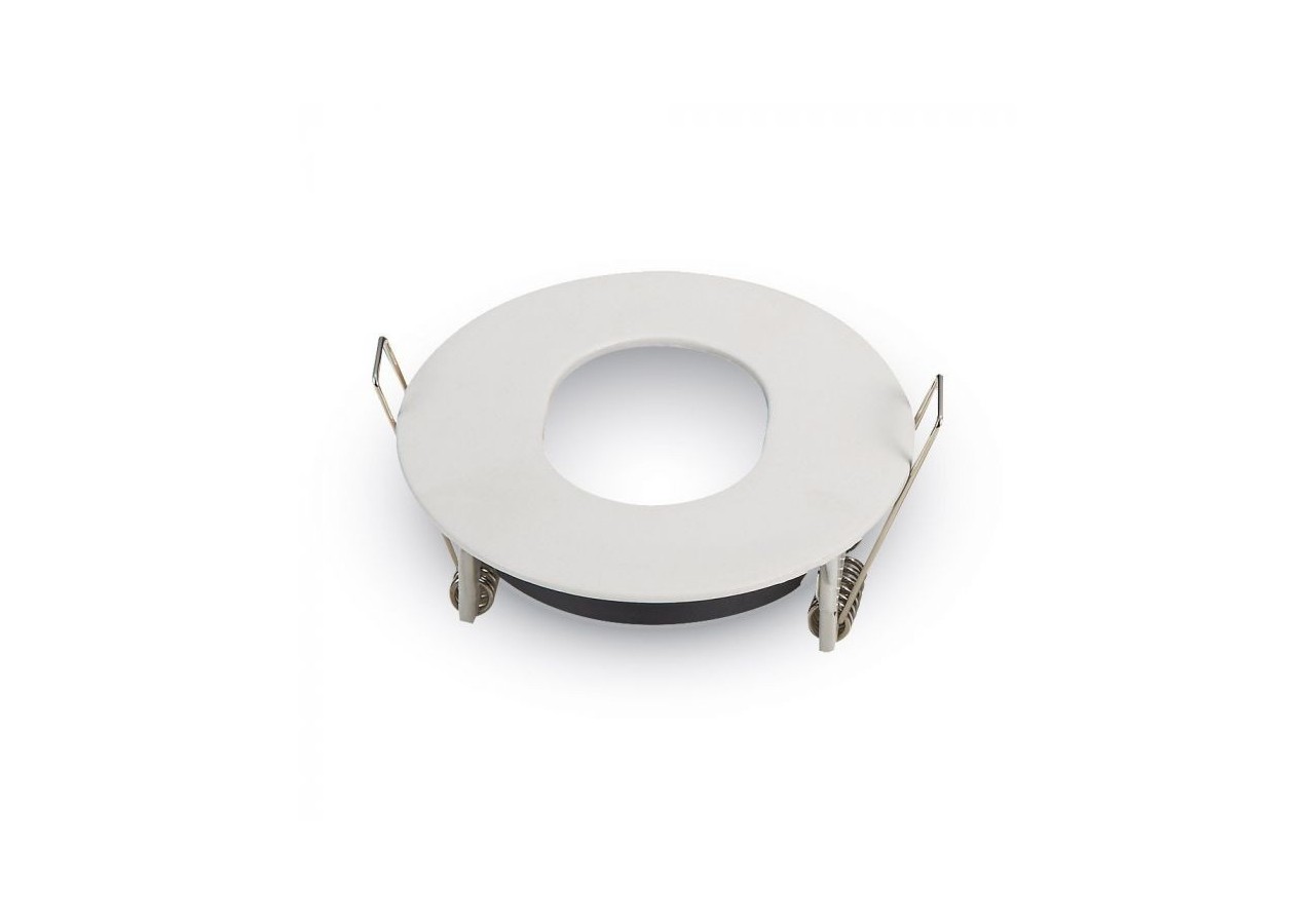 Raccord GU10 Mat Rond Blanc