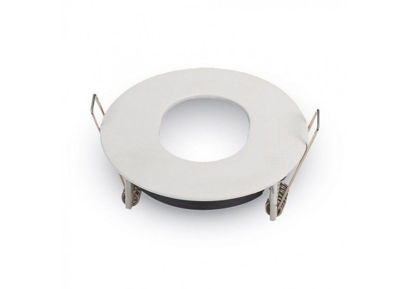 Raccord GU10 Mat Rond Blanc