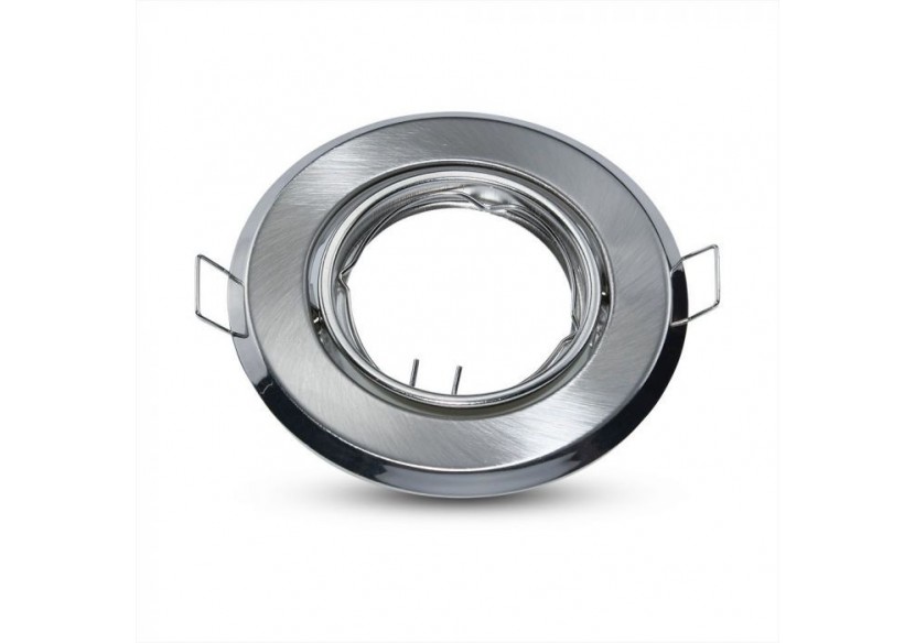 Raccord pour spot rond GU10 nickel satiné 2 pièces/boîte Raccord pour spot rond GU10 nickel satiné 2 pièces/boîte