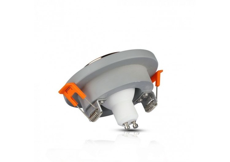 GU10 Montage Béton Métal Gris Encastré Lumière Avec Or Rose Rond